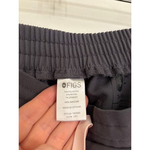 Figs Scrub Pants Womens XXS Yola Skinny Fit Straight High Waisted Charcoal Gray - Picture 5 of 5
